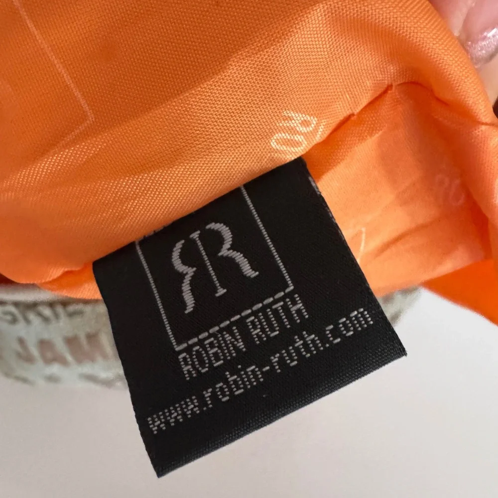 Robin Ruth Jamaica Travel Shoulder Bag‎ Hobo Purse Beige Orange